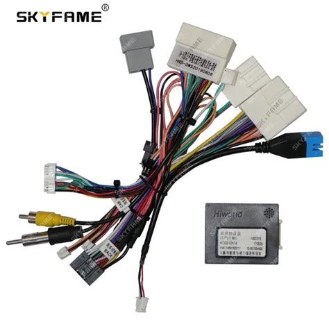 SKYFAME 16Pin Car Wiring Harness Adapter With Canbus Box Decoder For