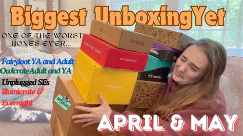 BIGGEST Book Box Unboxing And I Hated One Fairyloot Owlcrate