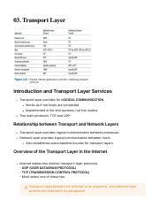 Transport Layer Pdf Transport Layer Introduction And