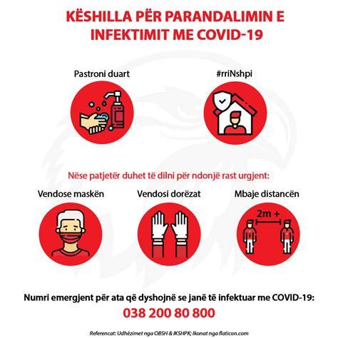 Këshilla për parandalimin e infektimit me COVID 19 BESA SECURITY