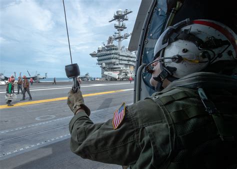 Dvids Images U S Sailor Conducts Pre Flight Check On An Mh R