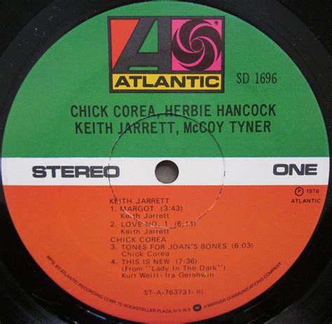 Chick Corea Herbie Hancock Keith Jarrett Mccoy Tyner Vinyl