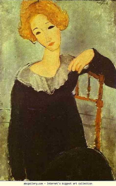 Women With Red Hair 1917 Painting By Modigliani Amedeo Fine Art America