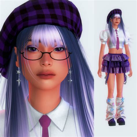 ⋆ ˚｡⋆୨୧˚ twilight sparkle (my little pony) as a sims 4 character di 2024