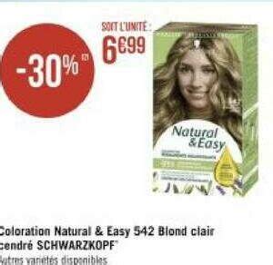 Anti crise fr Coloration Natural Easy Schwarzkopf chez Géant