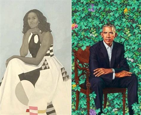 Barack And Michelle Obama React To Presidential Portrait Unveilings At