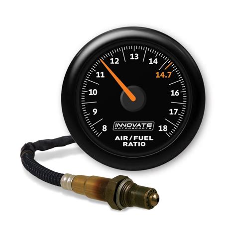 Mtx Al Analog Wideband Airfuel Ratio Ratio Gauge Black Faceplate