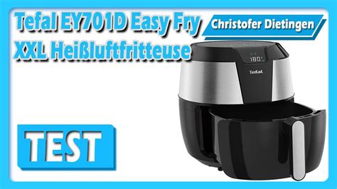 Tefal Ey701d Easy Fry Xxl Heißluftfritteuse Youtube