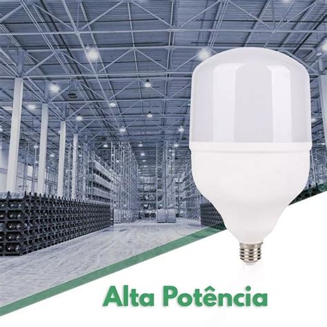 Lâmpada Bulbo Alta Potência T120 LED 40w Bivolt LUZ SOLLAR Meta