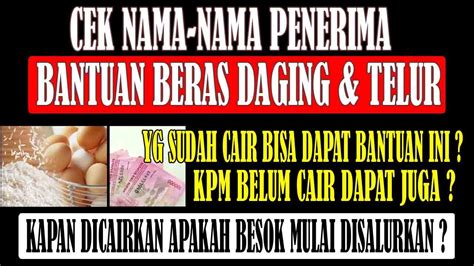 Kpm Pkh Bpnt Yg Belum Cair Apa Dapat Bantuan Beras Pkh Hari Ini Pkh