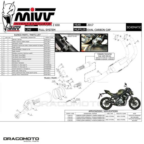 Komplette Aupuff KAWASAKI Z650 2021 2022 MIVV Oval Carbon CC EBay