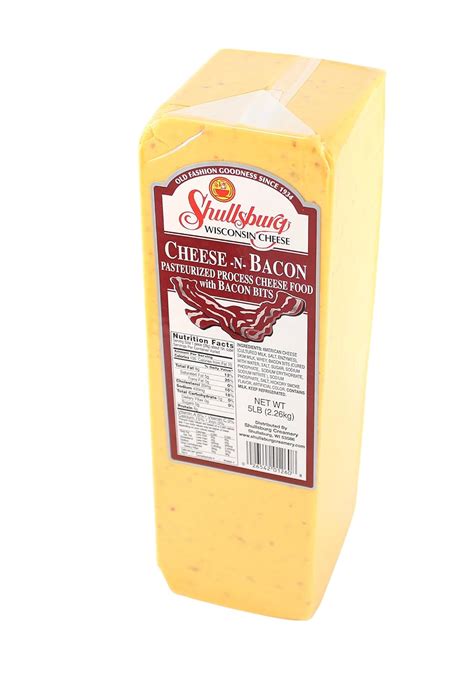 Shullsburg Creamery Cheese N Bacon 5 Pound Loaf Grocery And Gourmet Food