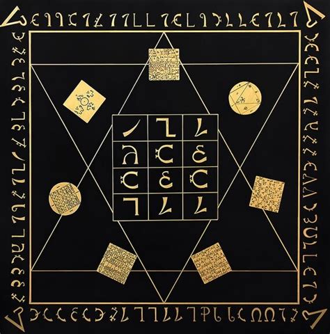 Enochian Holy Table With Ensigns Of Creation By Apotheosisrevel