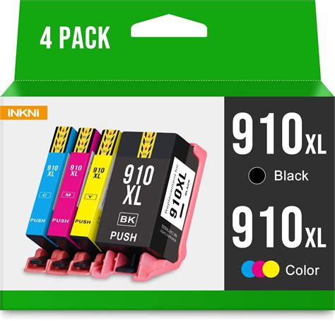 910xl Ink Cartridges Combo Pack Remanufactured Replacement For Hp 910 Xl 910xl For