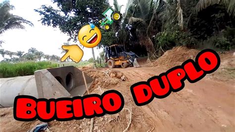 construção de bueiro duplo retroescavadeira xcmg XT870BR I operador