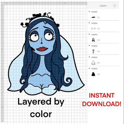 3 Corpse Bride Svg Bundle Instant Download Etsy