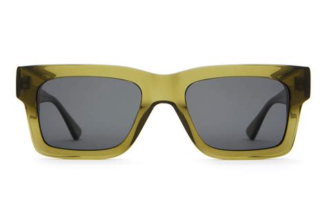 Crap® Eyewear The Bikini Vision Crystal Kelp Square Sunglasses