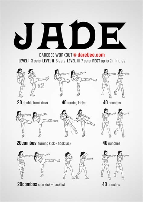 Jade Workout Full Body Martial Arts Neila Rey Workout Mma Workout Kickboxing Workout Gym