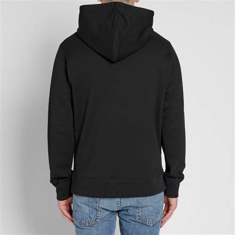 Helmut Lang Boxed Logo Popover Hoody Black End