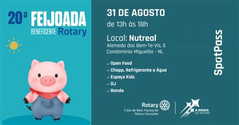 20a Feijoada Beneficente Rotary Em Nova Lima Sympla