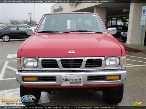 1995 Nissan Hardbody Truck Se V6 Extended Cab 4x4 Aztec Red Gray