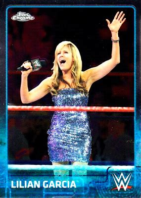 Lilian Garcia Topps Chrome Wwe Wrestling Ebay