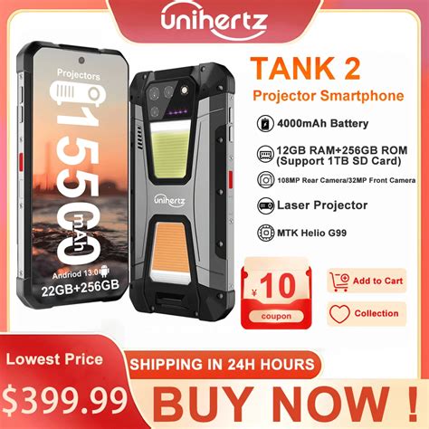 Unihertz-TANK-2-Projector-phone-22GB-256GB-32MP-108MP-64MP-Night-Vision ...