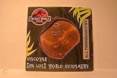 Jurassic Park The Lost World Metal Tetley Tea Dinosaur Coins