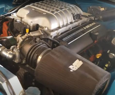 1973 Dodge Challenger Hemi Flaunts Hellcat Crate Engine Faux Carbon