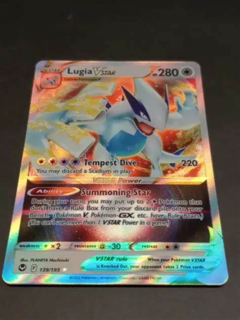 Carte Pok Mon Argent Temp Te Lugia Vstar Ultra Rare Comme Neuve