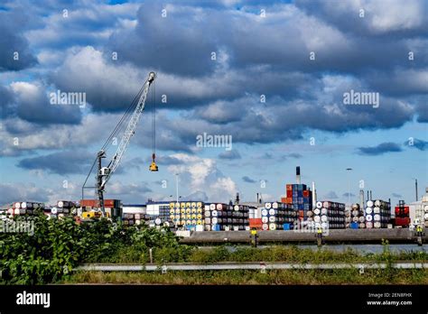 The Port of Rotterdam pictured on July 2, 2019 in Rotterdam, Netherlands. The Port of Rotterdam ...