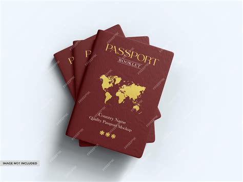 Premium Psd International Passport Cover Mockup