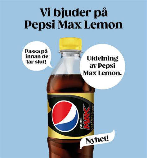 Gratis Pepsi Max Lemon Gratis på Internet GratisGuiden