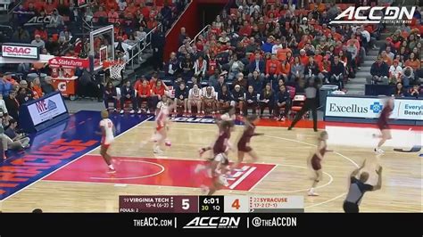 Virginia Tech Vs Syracuse Game Highlights 2023 24 Acc Womens