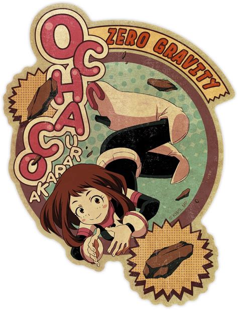 My Hero Academia Travel Sticker Ochaco Uraraka Anime Pop