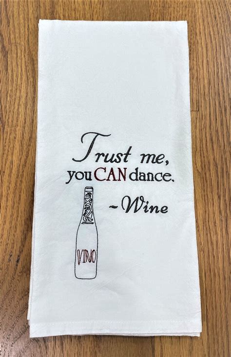 Alcohol Theme Bar Towels Embroidered Tea Towels Vodka Towel Etsy