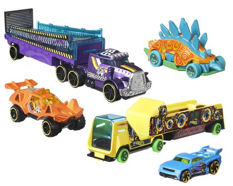 Mattel Hot Wheels Super Rigs Car W Matching Transporter Assortment MTTBDW BOX HobbyTown