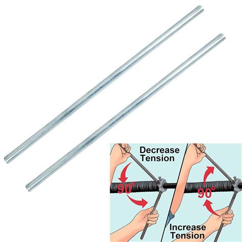 Buy Heavy Duty 2 Pack 18 Inch Winding Rods For Torsion Springs 05inch