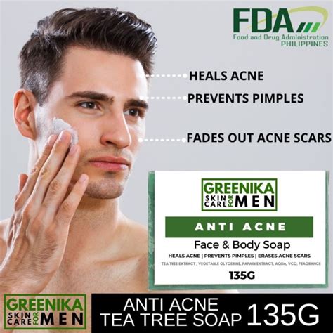 [ Anti Acne Soap For Men ] Greenika Organic Anti Acne And Pimple