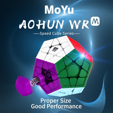 2020 Moyu AoHun WRM 3x3 Megaminx Cubo Velocidade Magnética Sem