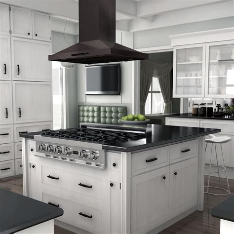 Island Mount Range Hood in Black Stainless Steel (BSGL2iN-30) ZLINE 30 ...