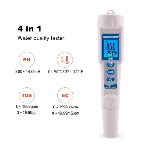 Phmetro Digital Medidor De Ph Ec Tds Y Temperatura Peachímetro