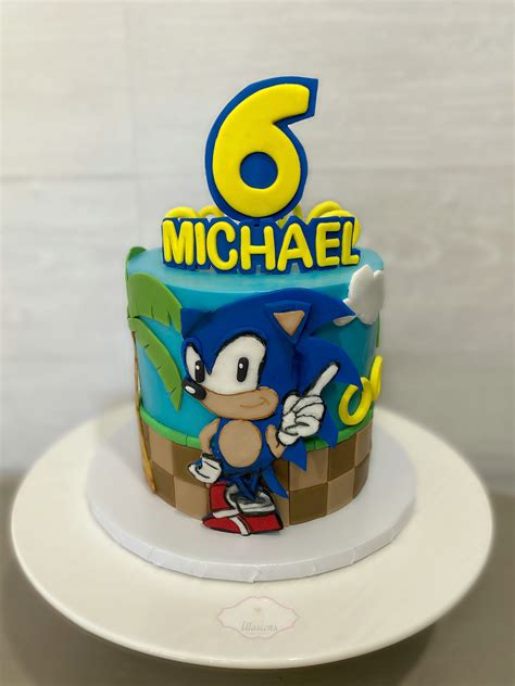 Sonic Hedgehog Birthday Cake