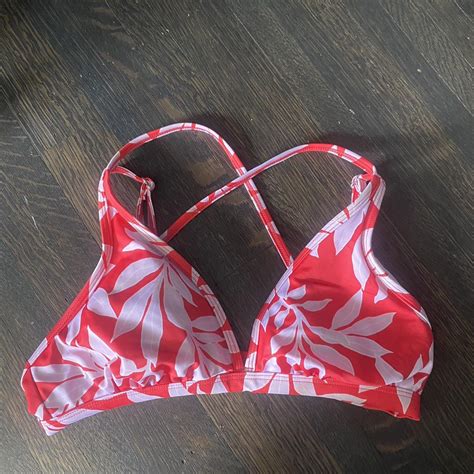 Target Women S White And Pink Bikini And Tankini Tops Depop