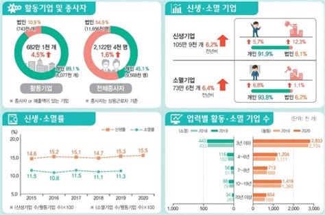 활동기업 늘었지만 과반이 매출 5000만 원 미만 네이트 뉴스