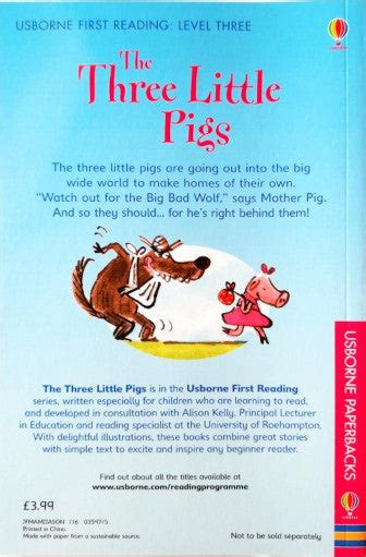 The Three Little Pigs Usborne First Reading Books And You