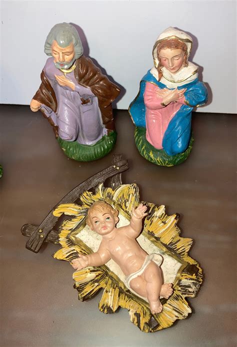 Vintage Fontanini 11 Piece Nativity Set Fontanini Depose Etsy UK