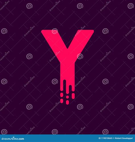 Dripping Vector Logo Letter Y Stock Vector Illustration Of Company