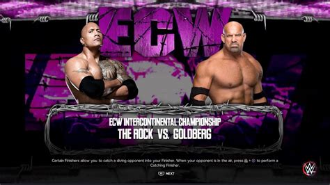 Wwe K Fmp Episode Match Ecw Intercontinental Title The Rock