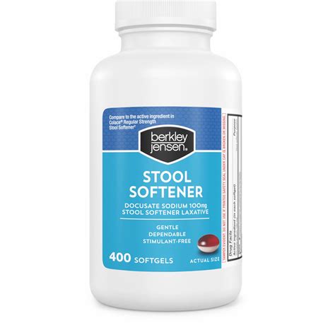 Berkley Jensen Stool Softener Softgels 400 Ct